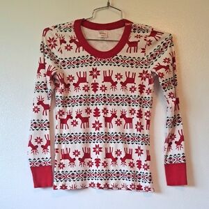 Hanna Andersson Organic Cotton Christmas Pajama Top Small